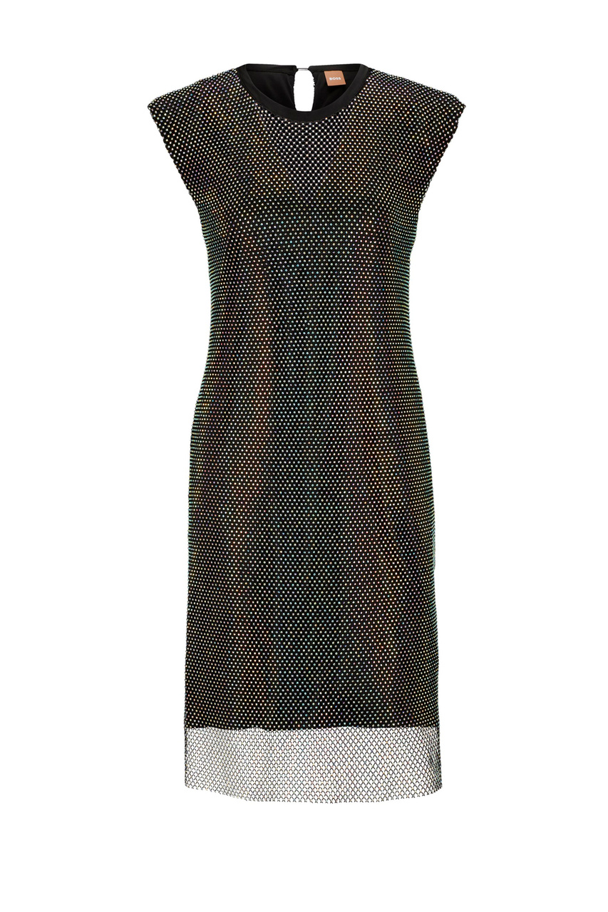 Платье прямого кроя|Основной цвет:Черный|Артикул:50500923 | Фото 1