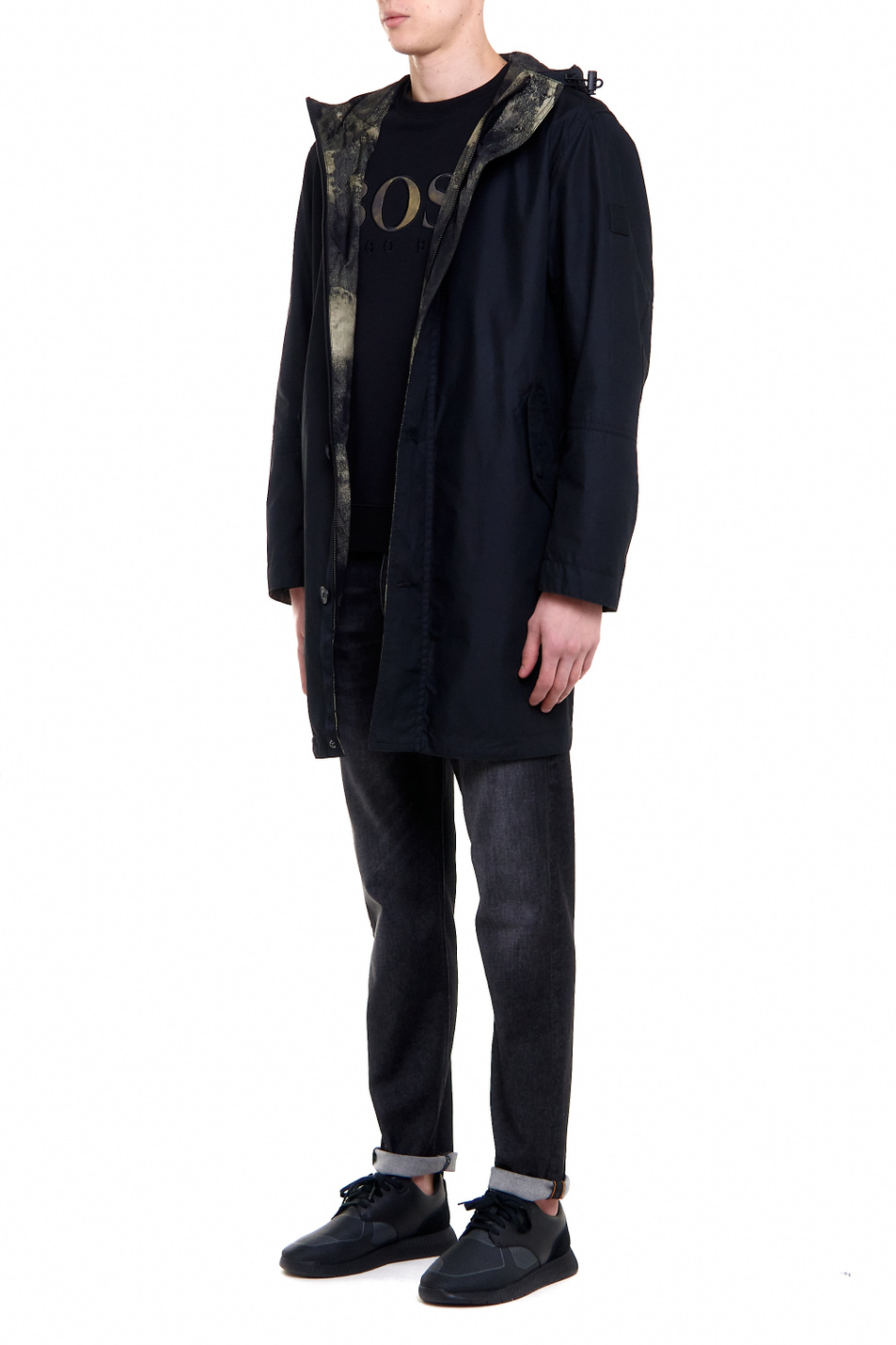 BOSS Двусторонняя куртка Odrake с капюшоном и камуфляжным принтом (цвет ), артикул 50447100 | Фото 6