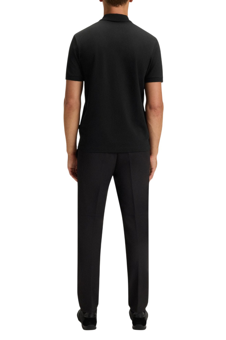 Поло Paddy из эластичного хлопка|Основной цвет:Черный Мужской BOSS Поло Paddy из эластичного хлопка (цвет ), артикул 50549362 | Фото 4
