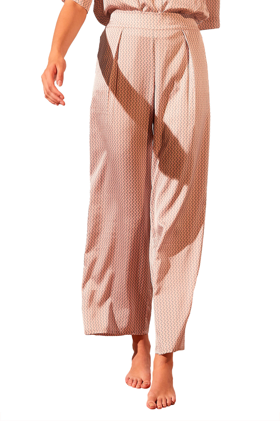 Etam Атласные пижамные брюки ERINA V2 с принтом (цвет ), артикул 6528161 | Фото 1