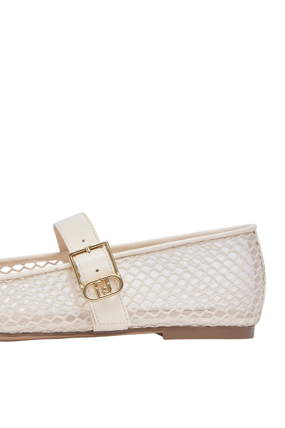 Балетки из сетчатой ткани|Основной цвет:Кремовый Женский Liu Jo Балетки из сетчатой ткани (цвет ), артикул SA6147TX267 | Фото 5