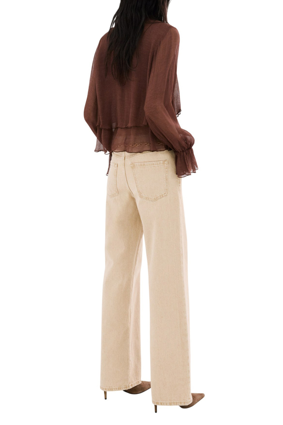 Женский Mango Джинсы DANILA широкого кроя (цвет ), артикул 27001246 | Фото 4