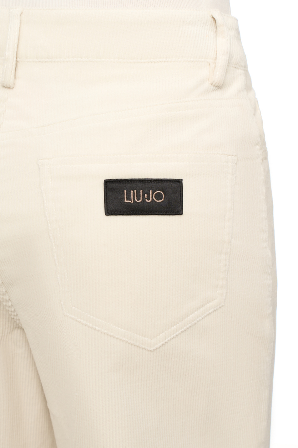 Брюки из вельвета|Основной цвет:Кремовый Женский Liu Jo Брюки из вельвета (цвет ), артикул MF5274T192A | Фото 5