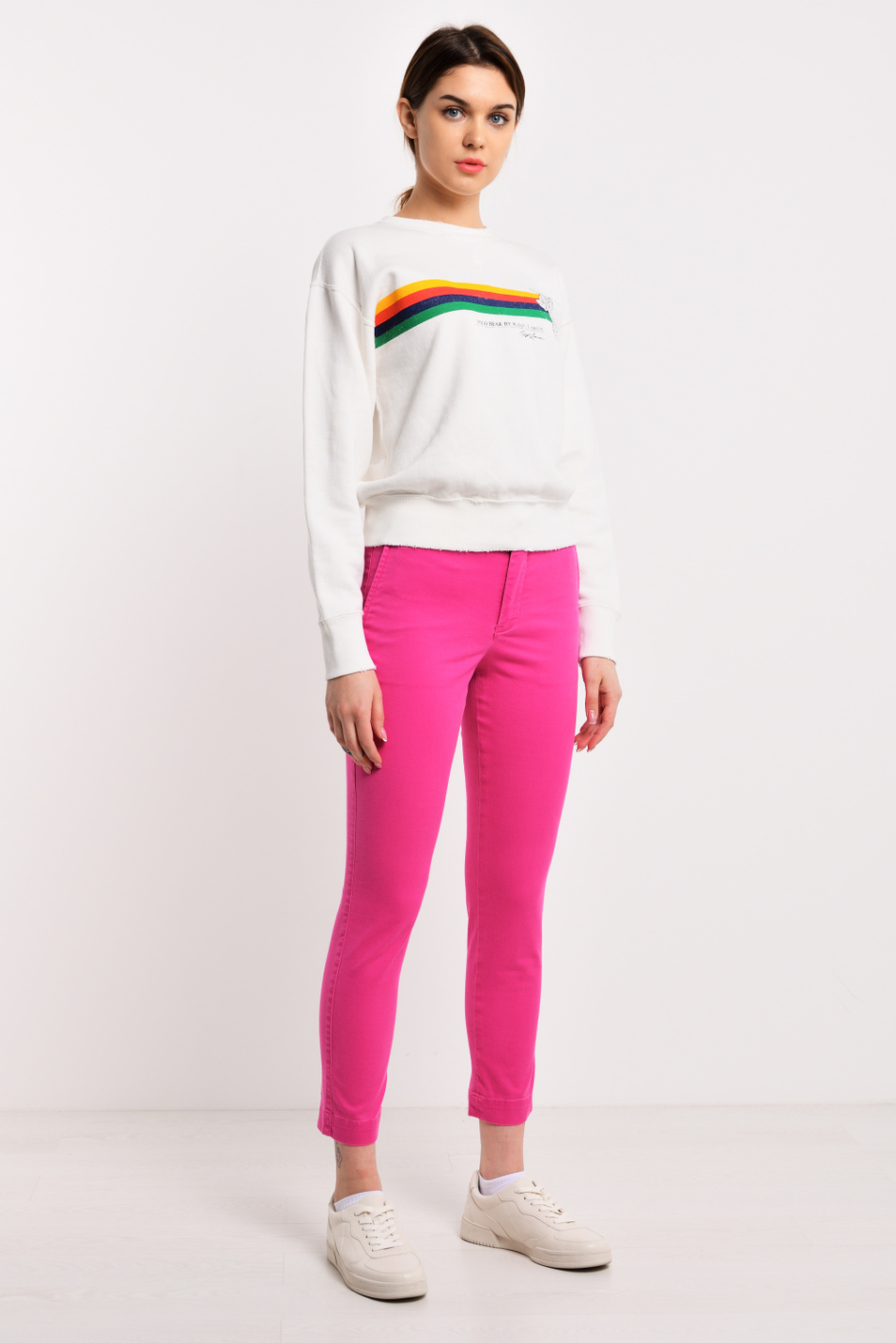 Женский Polo Ralph Lauren Брюки из смесового хлопка (цвет ), артикул 211790738006 | Фото 4