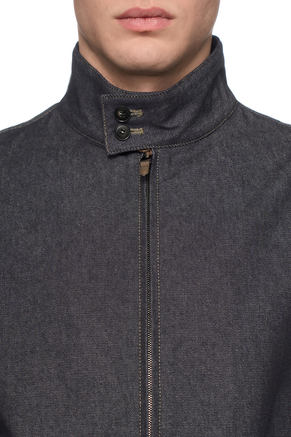 Бомбер из хлопка|Основной цвет:Синий Мужской Canali Бомбер из хлопка (цвет ), артикул O41081SG03440 | Фото 6