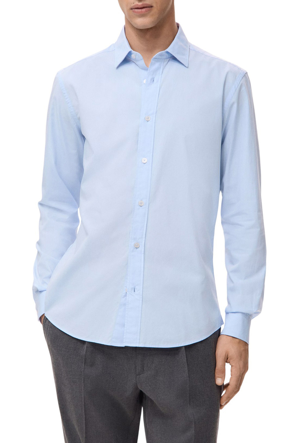 Мужской Mango Man Рубашка PLAY из хлопка (цвет ), артикул 27091290 | Фото 3