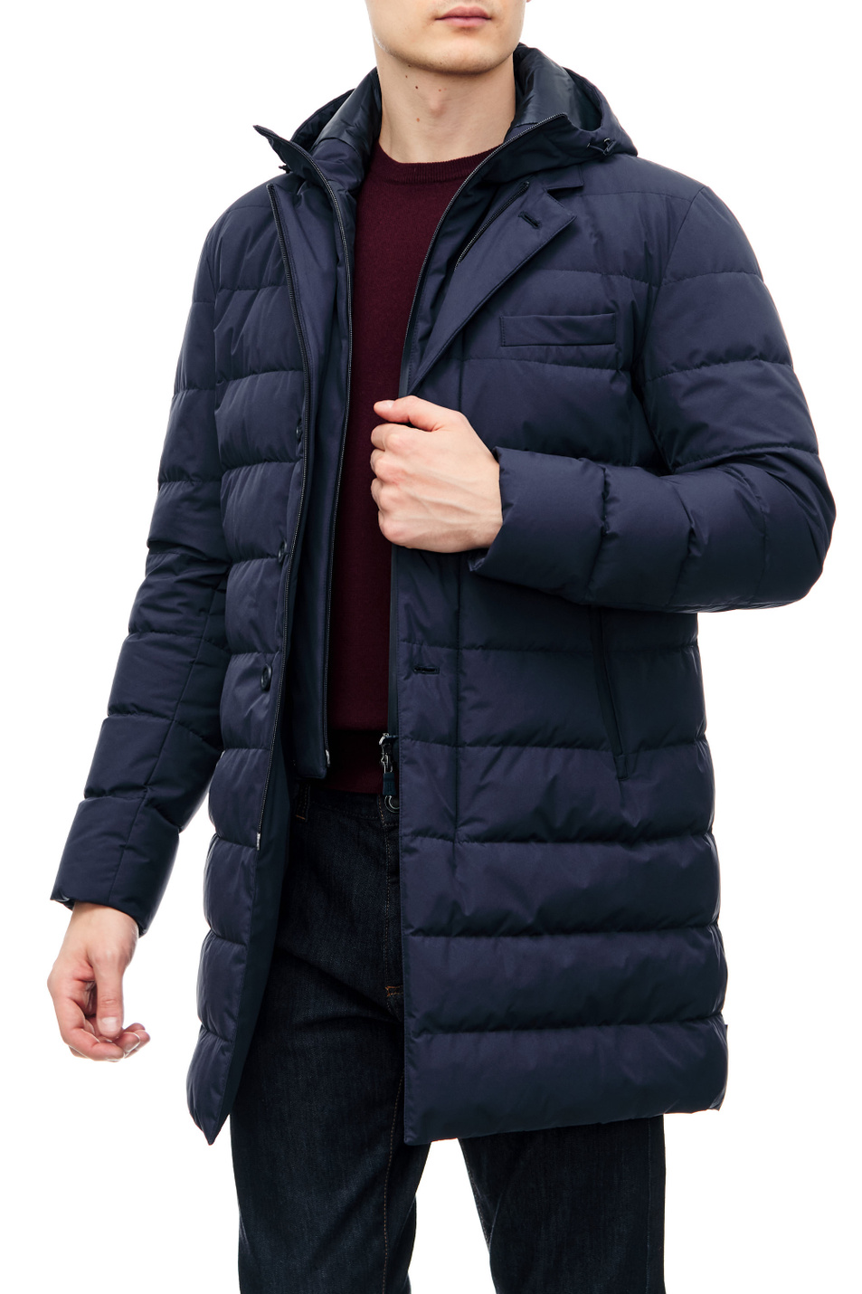 Мужской Herno Куртка стеганая на молнии и пуговицах (цвет ), артикул PI141UL11106 | Фото 3