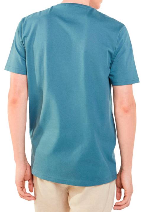 Springfield Однотонная футболка из натурального хлопка (Голубой цвет), артикул 7122219 | Фото 2