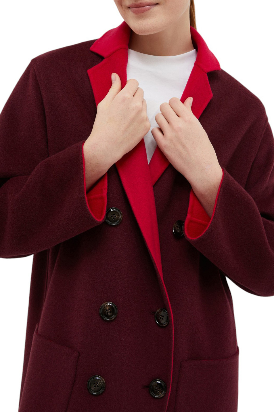 Женский Max&Co Пальто двустороннее ALGERI из смесовой шерсти (цвет ), артикул 2416011041200 | Фото 5