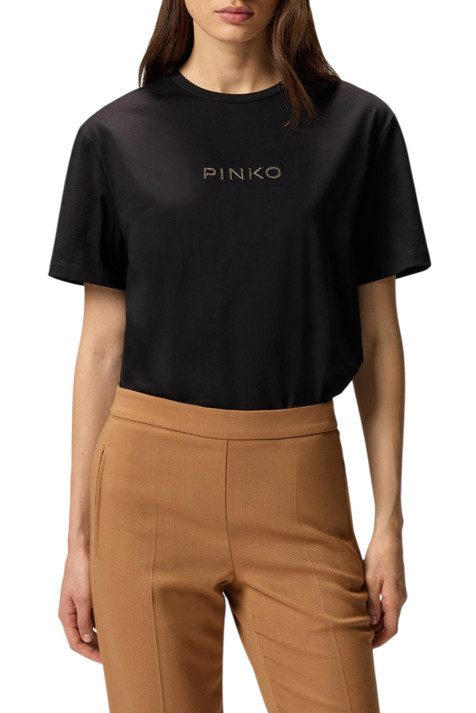 Женский Pinko Футболка STREPITOSO с логотипом (цвет ), артикул 105526A2RM | Фото 3