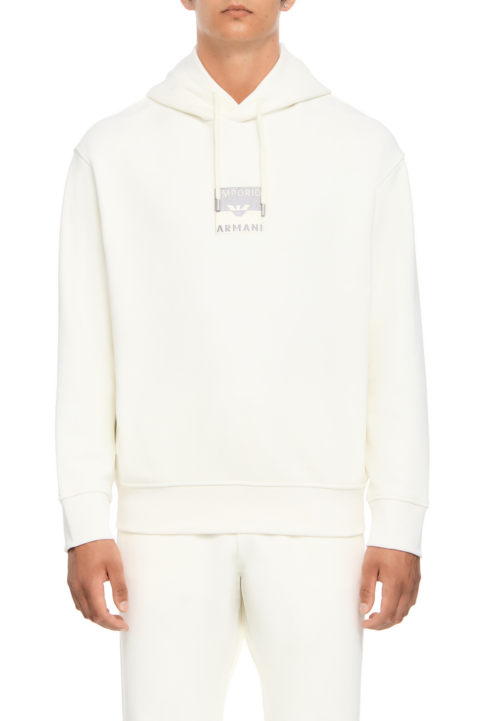 Мужской Emporio Armani Худи из натурального хлопка с логотипом (цвет ), артикул 6R1MCN-1JWPZ | Фото 1