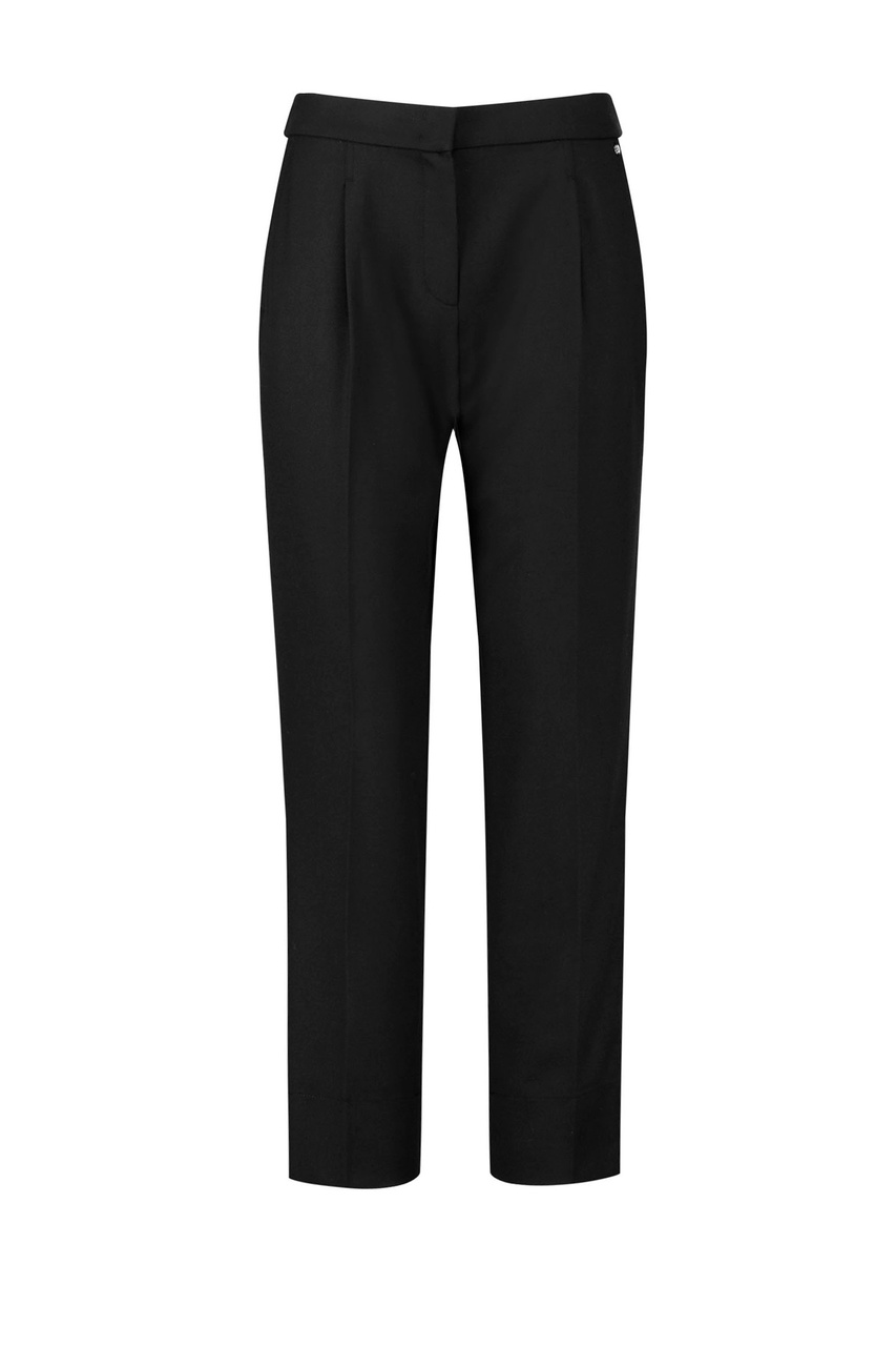 Классические однотонные брюки|Основной цвет:Черный|Артикул:722029-66375-Citystyle | Фото 1