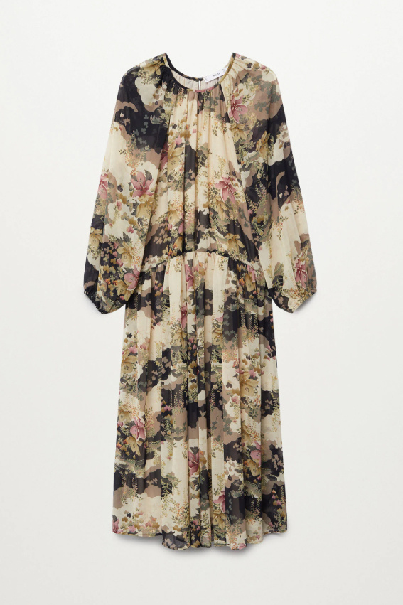 Женский Mango Платье MULAN с цветочным принтом (цвет ), артикул 87070570 | Фото 1