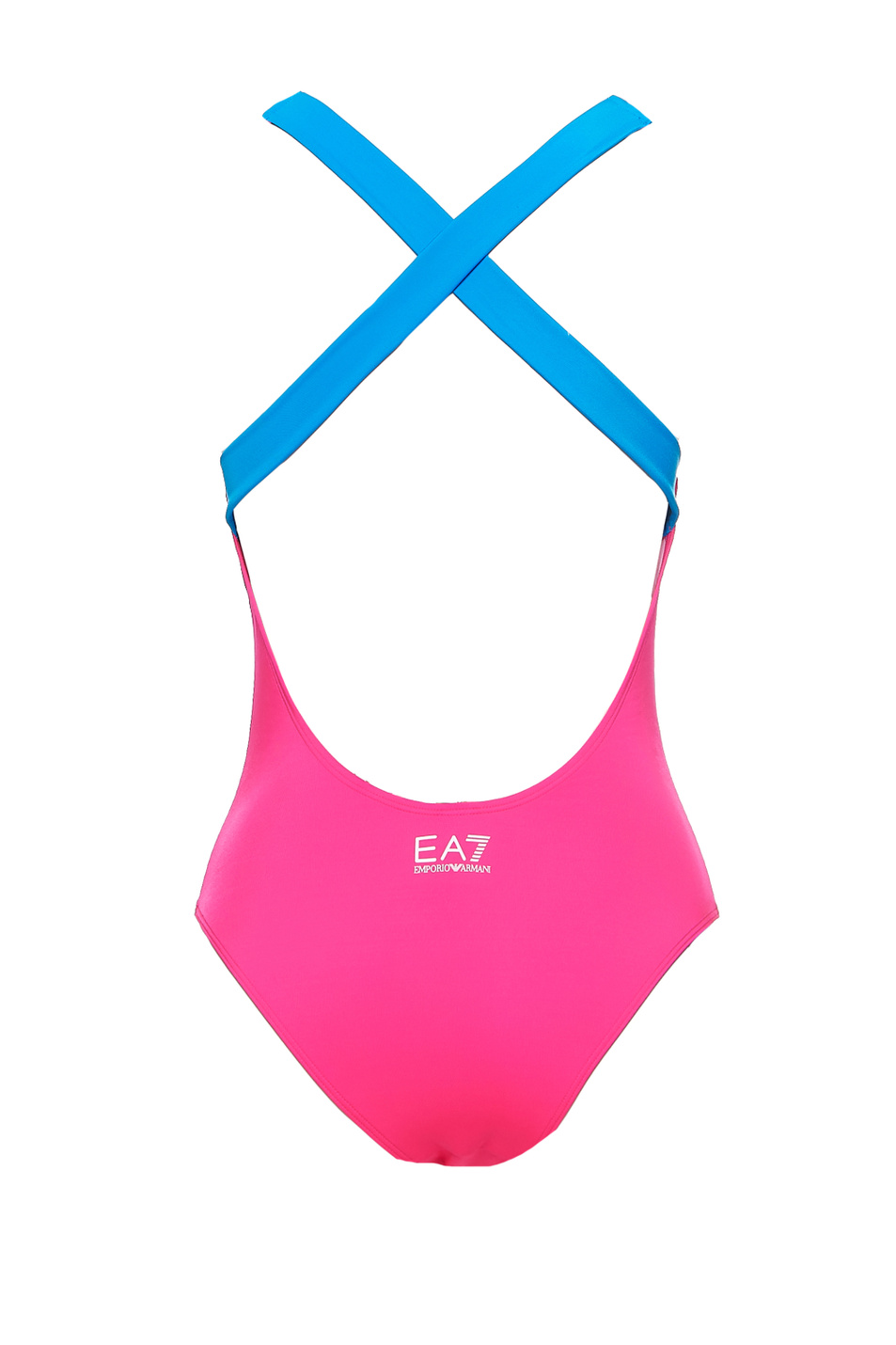EA7 Слитный купальник с логотипом и контрастными бретелями на спинке (цвет ), артикул 911140-1P407 | Фото 2