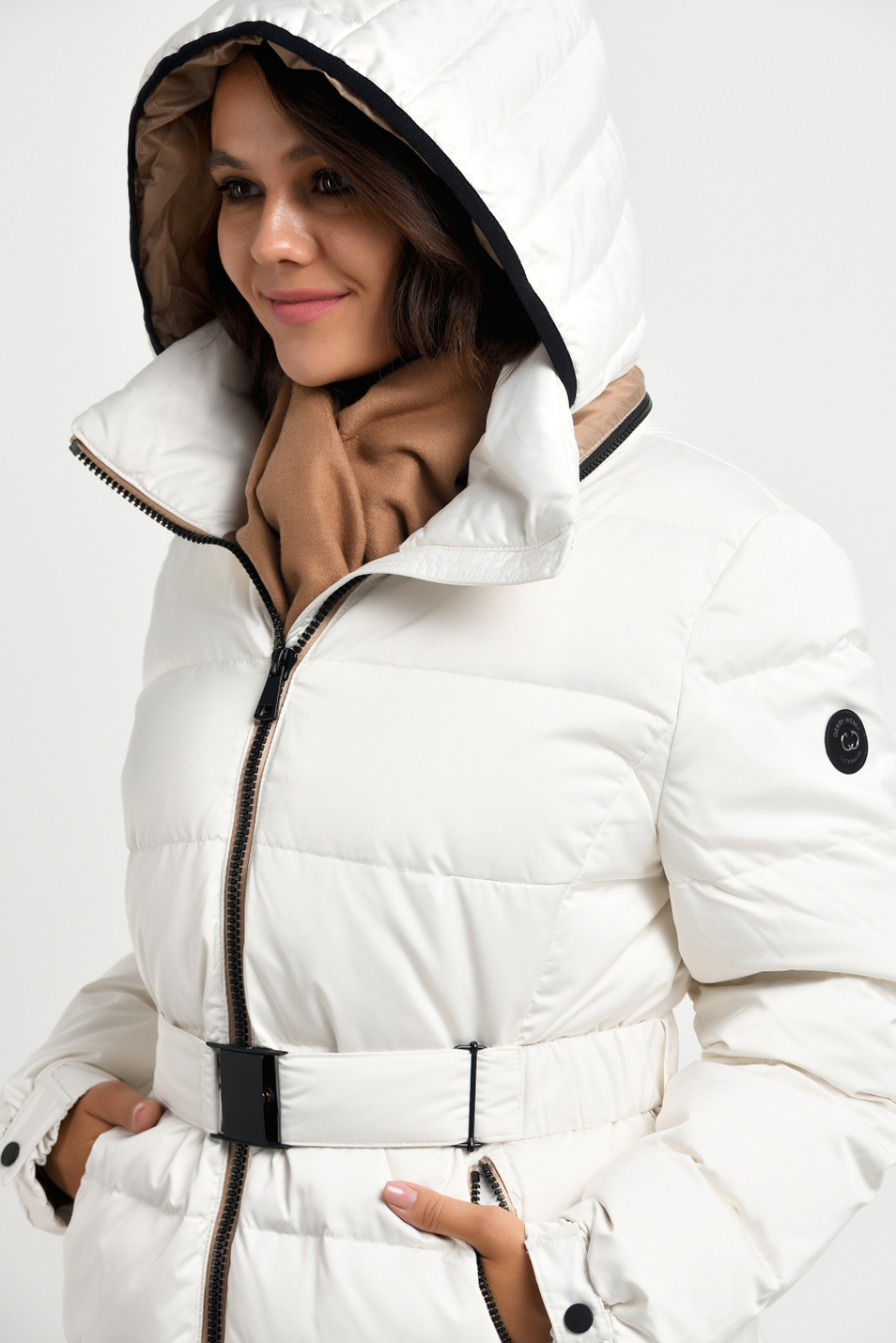 Женский Gerry Weber Пальто стеганое с потайным капюшоном (цвет ), артикул 450203-31115 | Фото 6