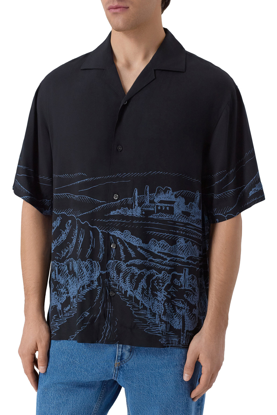 Мужской HUGO Рубашка Espino с принтом (цвет ), артикул 50555785 | Фото 4