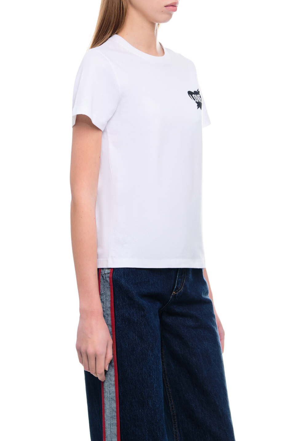 Женский Red Valentino Футболка с принтом на груди (цвет ), артикул 2R3MG15R6R5 | Фото 5