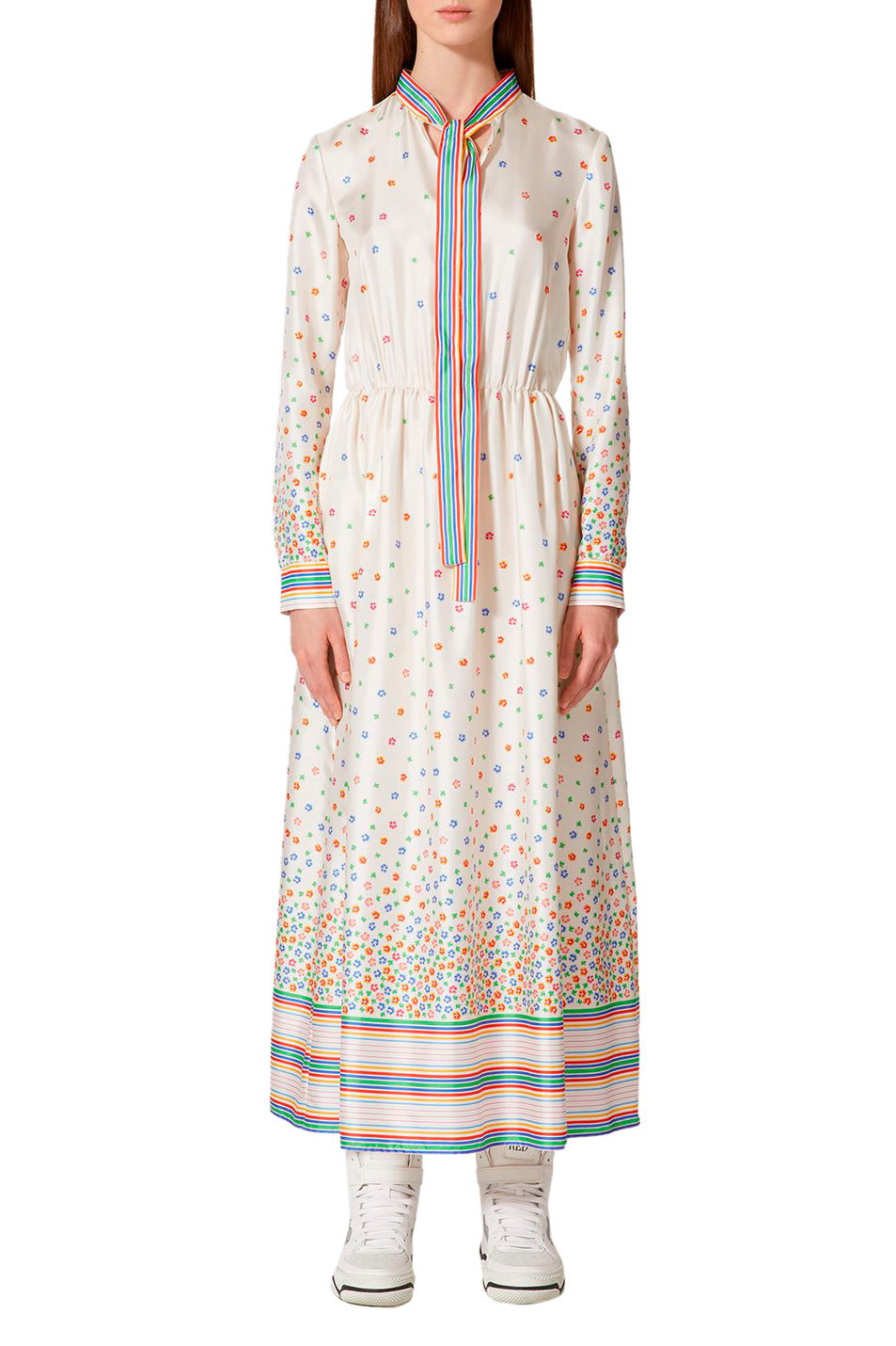 Женский Red Valentino Платье из чистого шелка (цвет ), артикул 2R3VAGR06PP | Фото 2