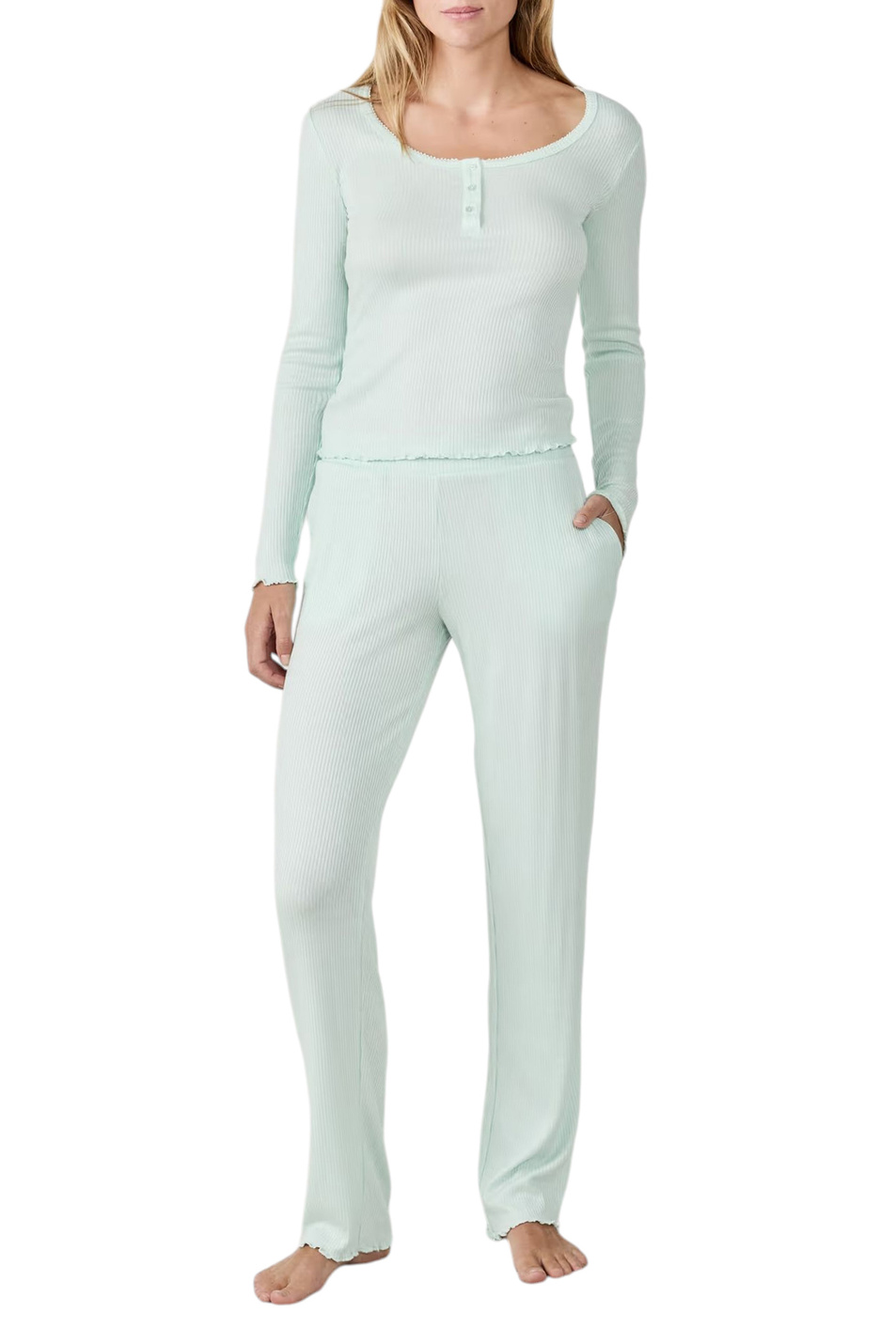 Женский Etam Брюки LIHAM однотонные (цвет ), артикул 6556081 | Фото 2