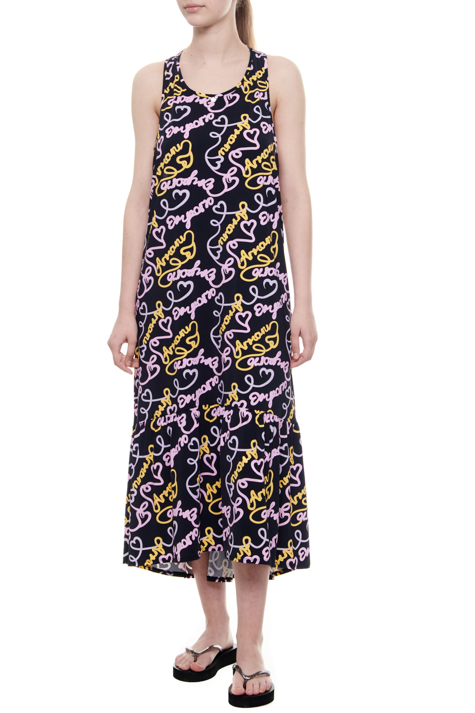 Женский Emporio Armani Платье с логотипированным принтом (цвет ), артикул 262749-4R332 | Фото 1