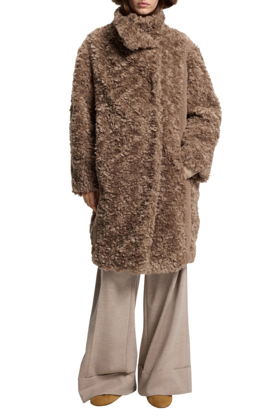 Шуба Citeddy из искусственного меха|Основной цвет:Коричневый Женский BOSS Шуба Citeddy из искусственного меха (цвет ), артикул 50548340 | Фото 3