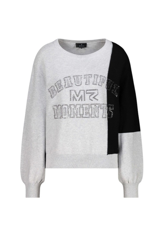 Джемпер со стразами|Основной цвет:Серый Женский Monari Джемпер со стразами (цвет ), артикул 808954 | Фото 1