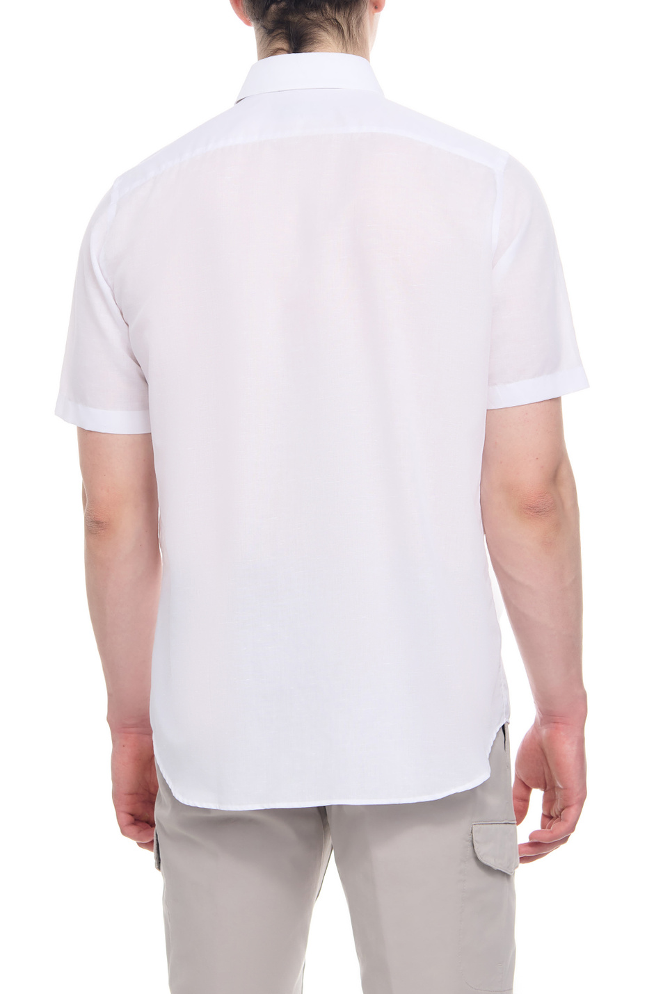 Мужской Canali Рубашка из хлопка и льна (цвет ), артикул M777GL02493 | Фото 4