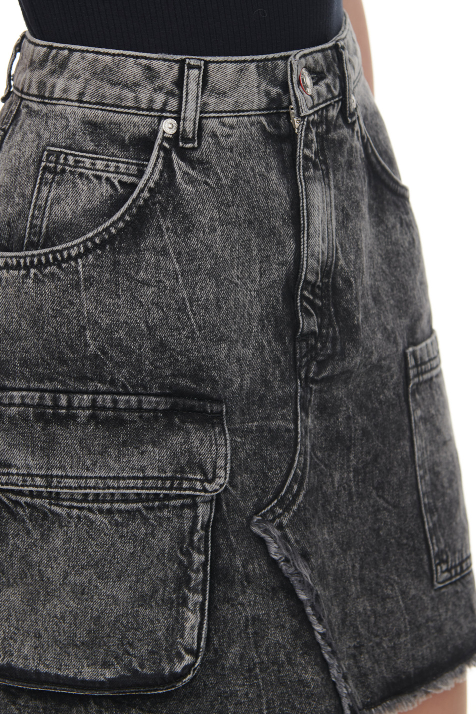 Женский HUGO Юбка джинсовая из натурального хлопка (цвет ), артикул 50498414 | Фото 7