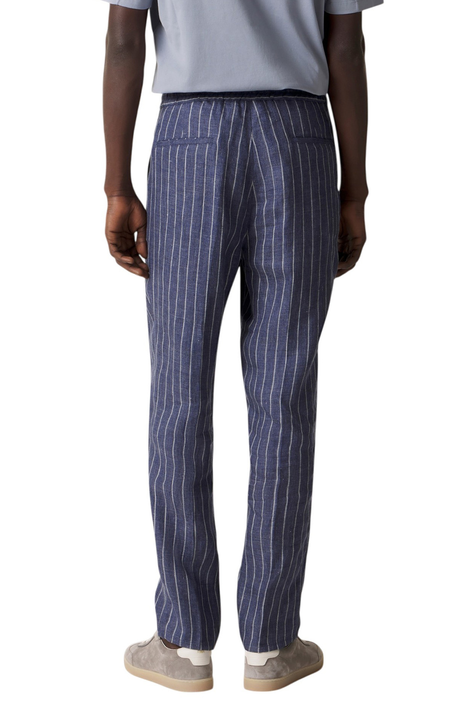 Мужской Brunello Cucinelli Брюки из натурального льна (цвет ), артикул MZ412E1710 | Фото 5