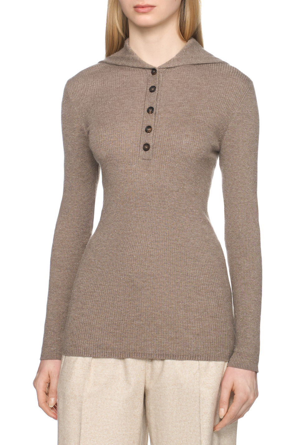 Женский Brunello Cucinelli Джемпер из смесового кашемира (цвет ), артикул M9A822205 | Фото 4