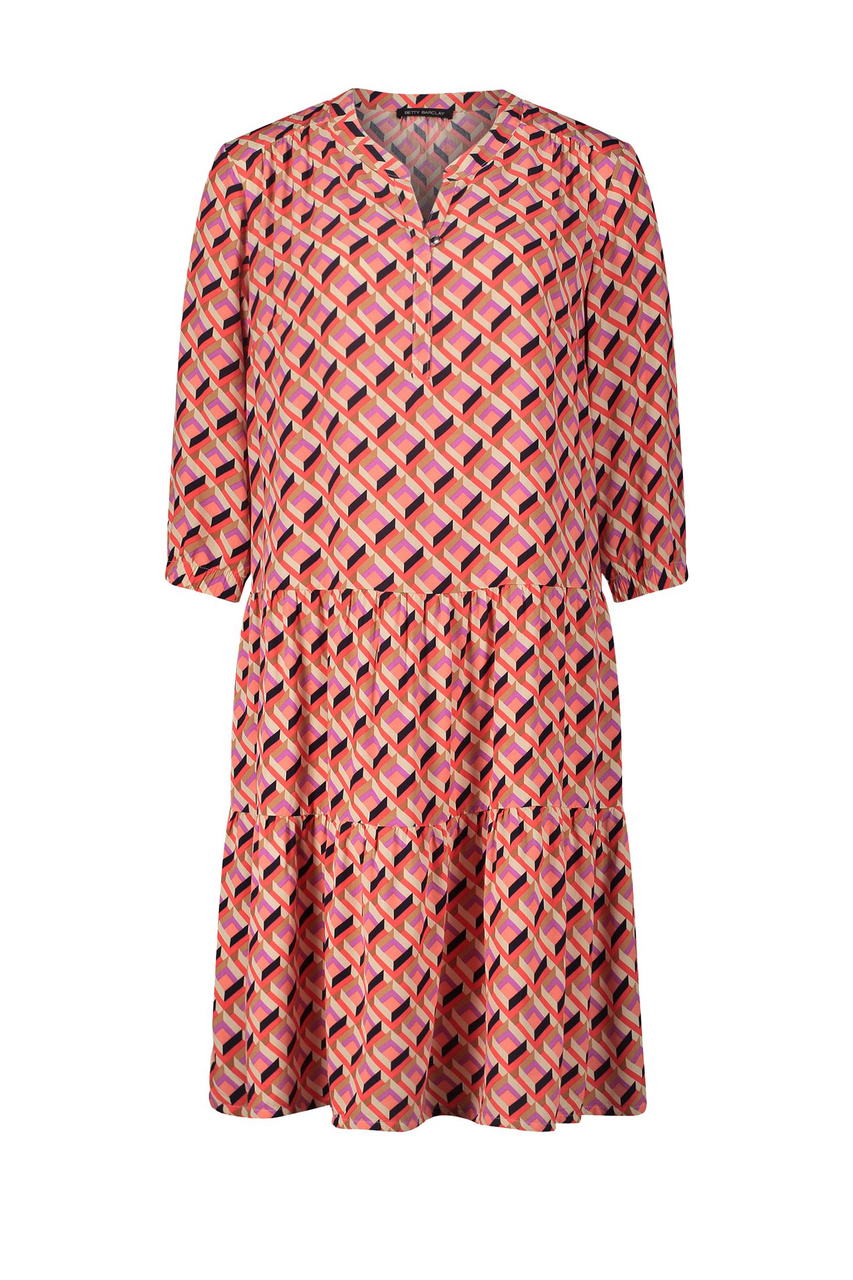 Платье с принтом|Основной цвет:Красный|Артикул:1528/2510 | Фото 1