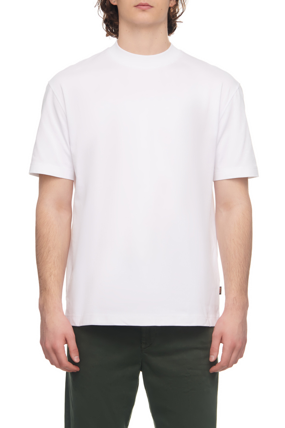 Мужской BOSS Футболка свободного кроя из натурального хлопка (цвет ), артикул 50479928 | Фото 1