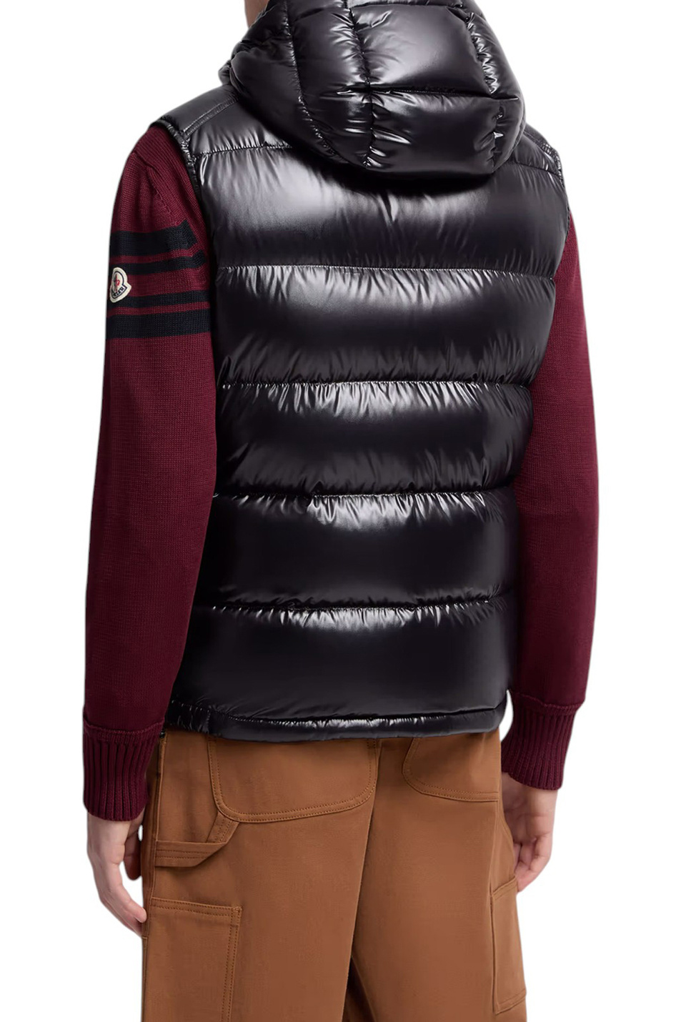 Жилет BORMES с пуховым наполнителем|Основной цвет:Черный Мужской Moncler Жилет BORMES с пуховым наполнителем (цвет ), артикул K20911A00116-68950 | Фото 4