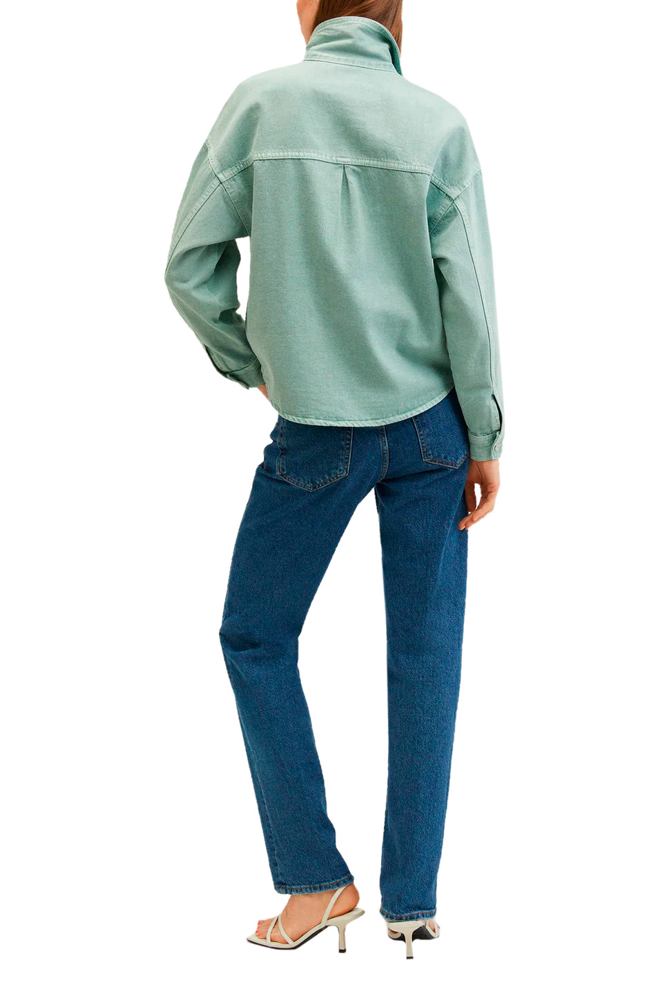 Женский Mango Джинсовая рубашка AIMEE оверсайз (цвет ), артикул 27074008 | Фото 4