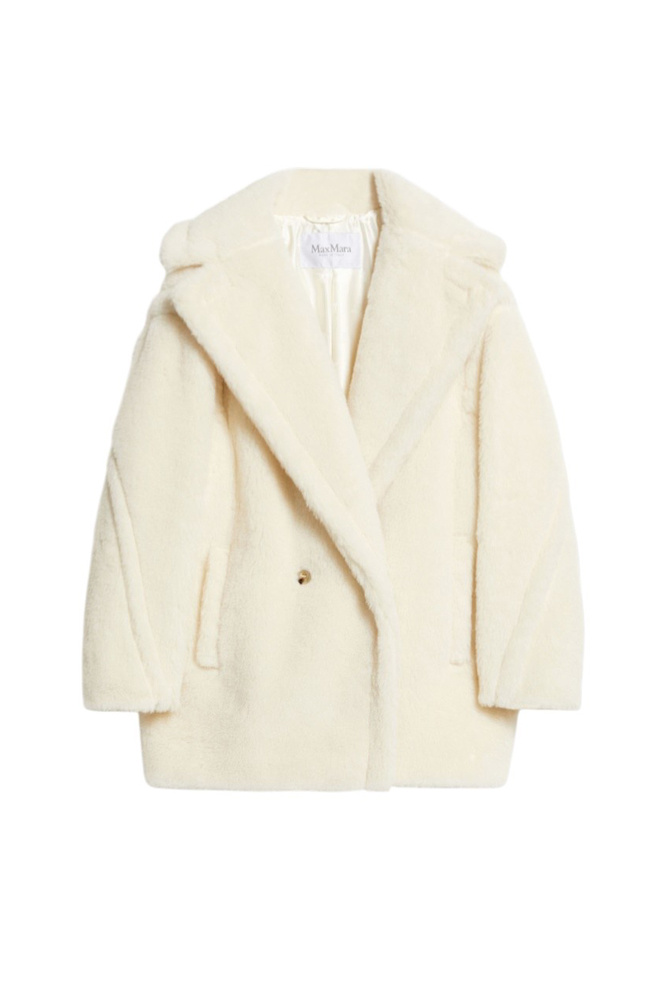 Полупальто OLGA из шерсти альпаки|Основной цвет:Кремовый Женский Max Mara Полупальто OLGA из шерсти альпаки (цвет ), артикул 2521086032 | Фото 1