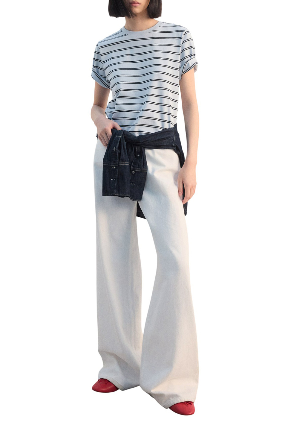 Женский Mango Футболка BELLA-H из хлопка (цвет ), артикул 27002549 | Фото 2