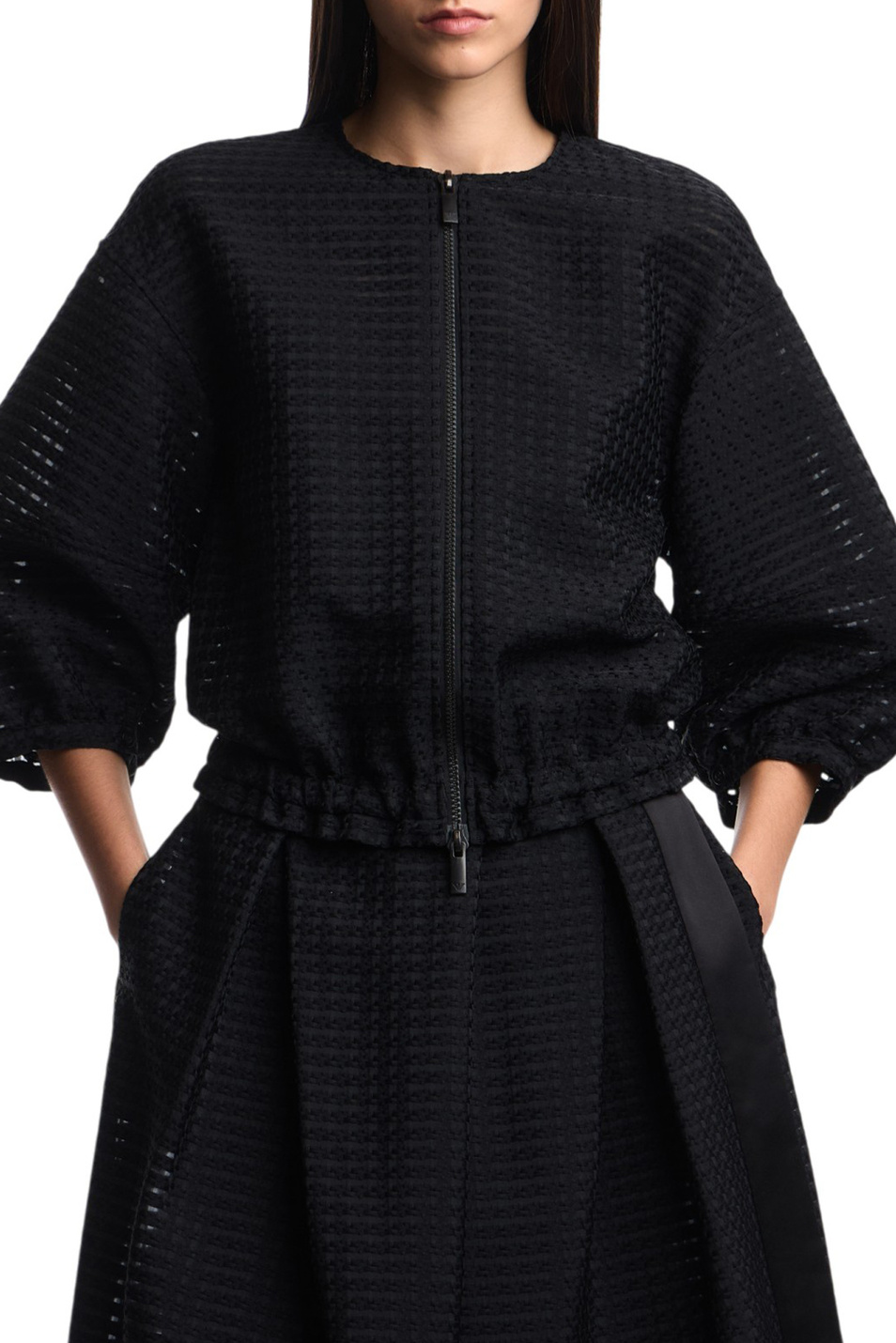 Женский Emporio Armani Жакет из жаккарда (цвет ), артикул EW003440-AF20834 | Фото 3