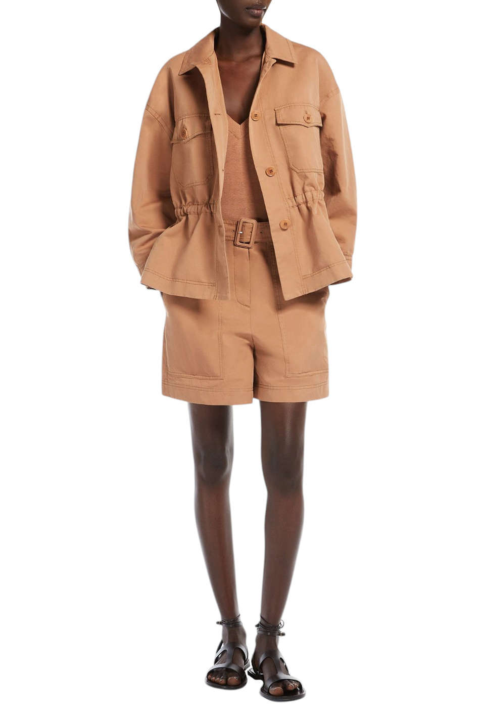 Женский Weekend Max Mara Шорты CIRINO с поясом (цвет ), артикул 2515141012 | Фото 2