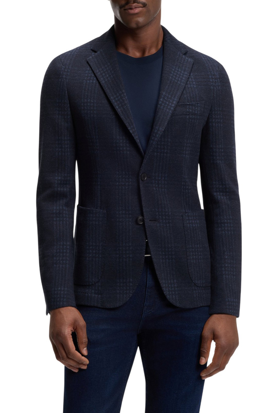 Пиджак Hanry в клетку|Основной цвет:Синий Мужской BOSS Пиджак Hanry в клетку (цвет ), артикул 50556822 | Фото 3