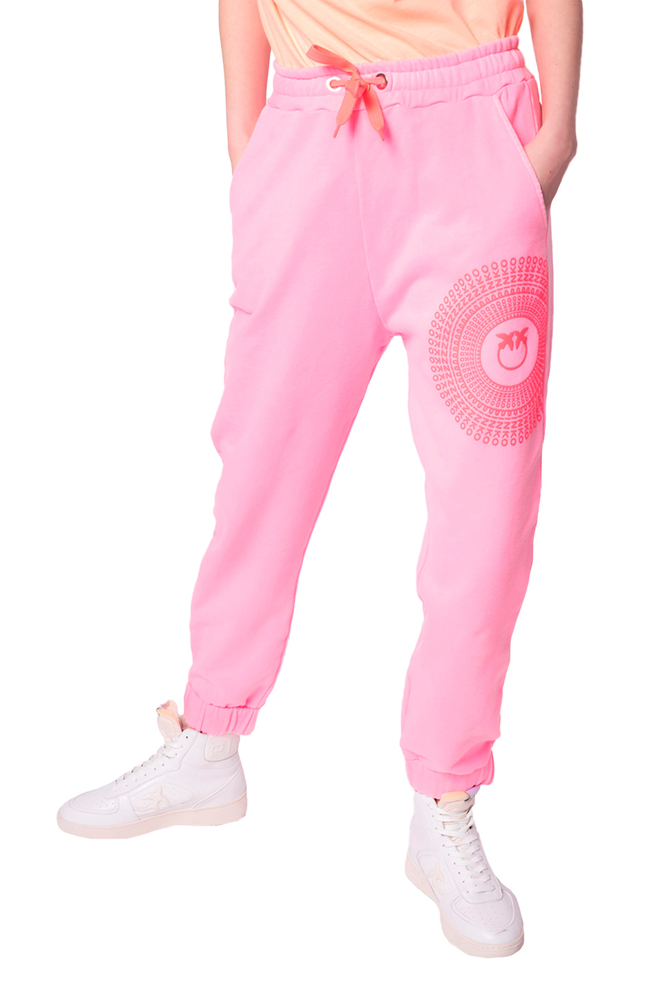 Pinko Джоггеры из хлопкового футера с принтом (цвет ), артикул 1G17BEY7SG | Фото 4