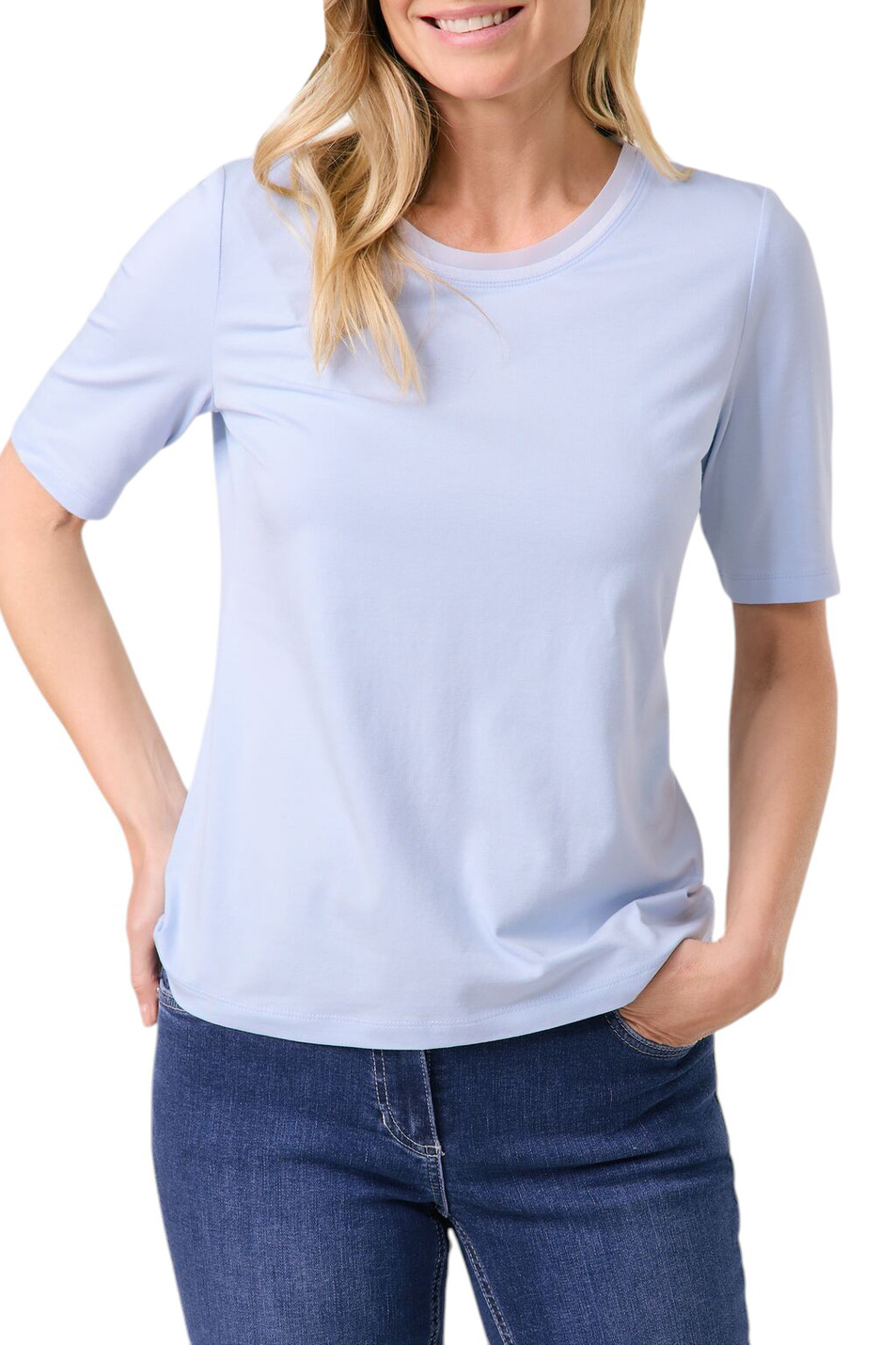 Женский Gerry Weber Футболка однотонная (цвет ), артикул 977092-35061 | Фото 3