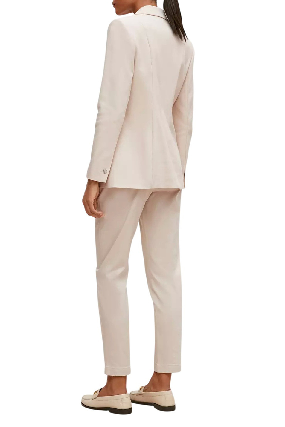 Пиджак однотонный|Основной цвет:Кремовый Женский Comma Пиджак однотонный (цвет ), артикул 2110865 | Фото 4