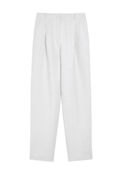 Льняные брюки ADAM на молнии|Основной цвет:Серый|Артикул:91310422 | Фото 1