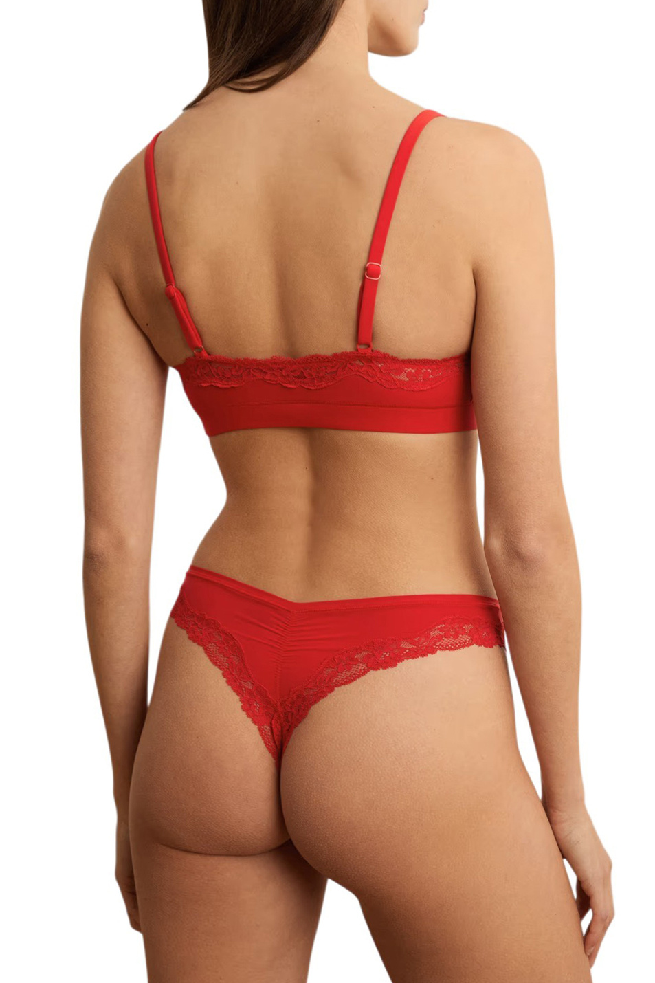 Женский Etam Стринги PURE SOFT LACE с кружевом (цвет ), артикул 6557664 | Фото 4