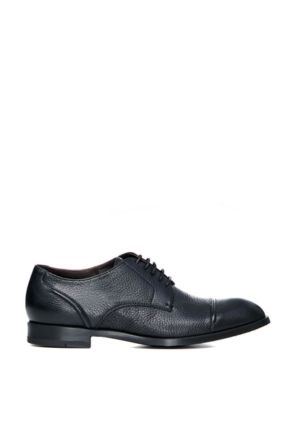 Туфли из натуральной кожи на шнуровке|Основной цвет:Черный|Артикул:LHCVO-A4379Z-NER | Фото 1