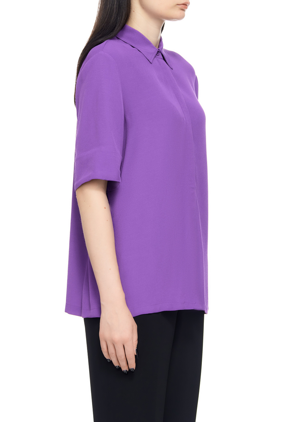 Рубашка однотонная|Основной цвет:Фиолетовый Женский Gerry Weber Рубашка однотонная (цвет ), артикул 260004-31406 | Фото 3