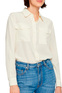 BOSS Блузка классического кроя из шелка ( цвет), артикул 50467879 | Фото 3