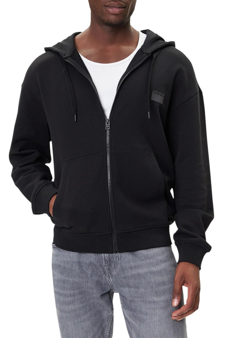 Мужской HUGO Толстовка Delastomer из хлопка (цвет ), артикул 50546874 | Фото 4