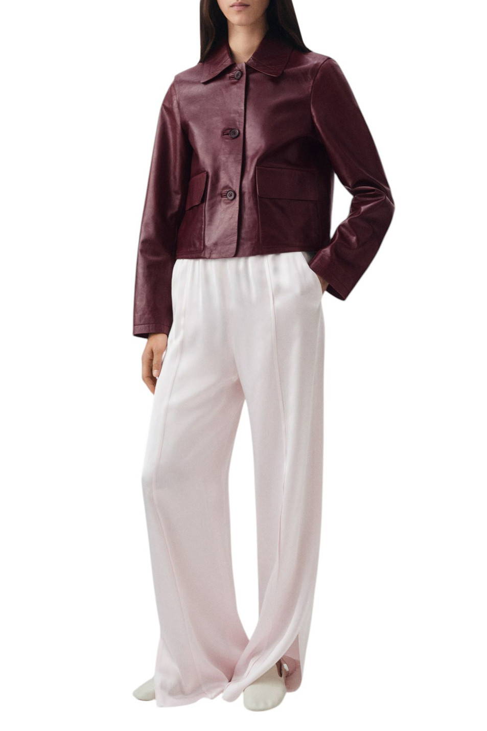 Женский Mango Куртка LEA из натуральной кожи (цвет ), артикул 17056343 | Фото 2