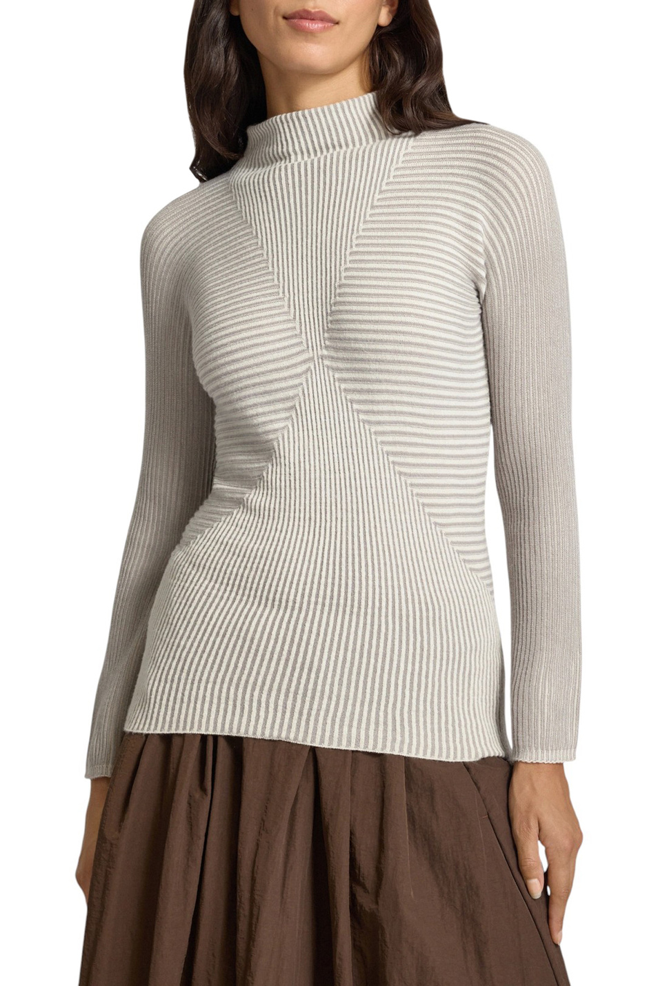 Женский Emporio Armani Джемпер однотонный (цвет ), артикул EW002743-AF20460 | Фото 4